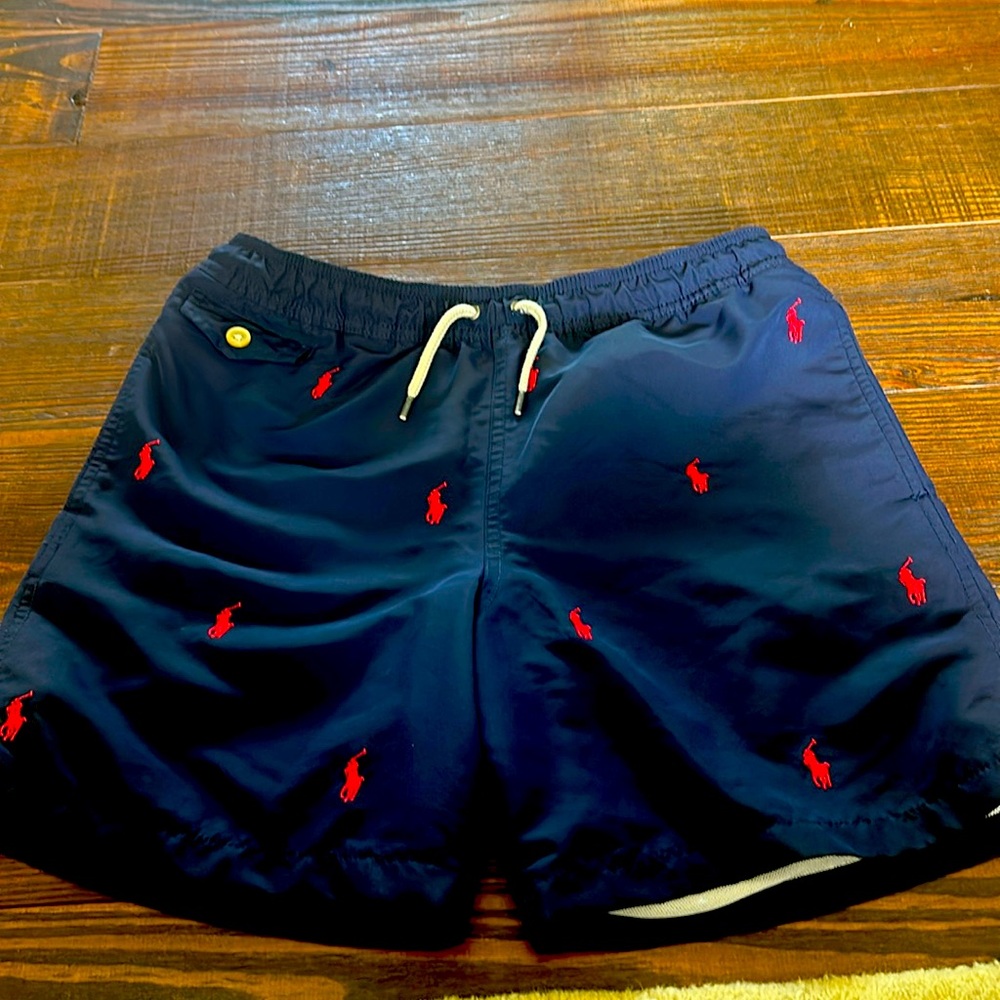 Boys Ralph Lauren Swim Trunks Size Large 14-16
